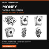 Money & Gambling tattoo collection previews